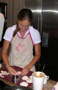 Preparing a meal